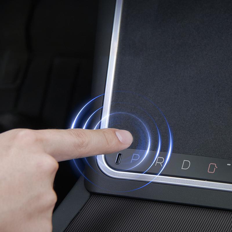 Wireless Charging Smart Button with Ambient Light for Model 3 Highland & New Model Y