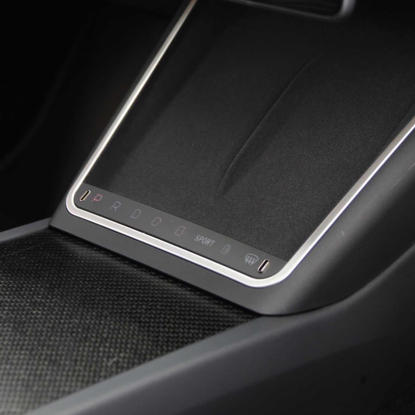 Wireless Charging Smart Button with Ambient Light for Model 3 Highland & New Model Y