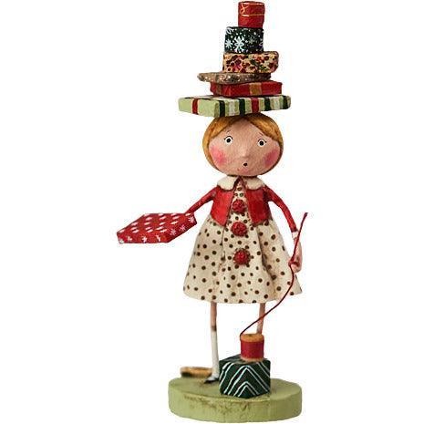 Wrappings and Ribbons Holiday Figurine by Lori Mitchell