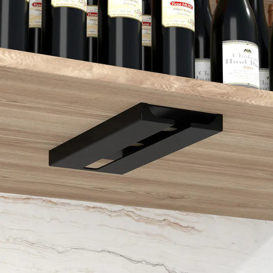Wine Glass Holder Rack Under Shelf - No Drill Required
