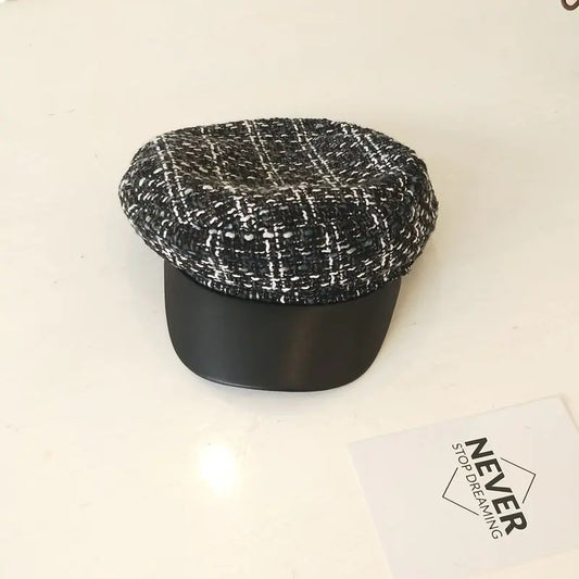 Octagonal Beret, Newsboy Cap, Painter's Hat