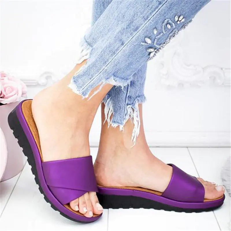 Comfortable Wedge Heel Mid-Heel Women's Sandals