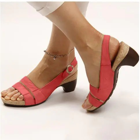 Women's Summer Thick Heel Platform Sandals